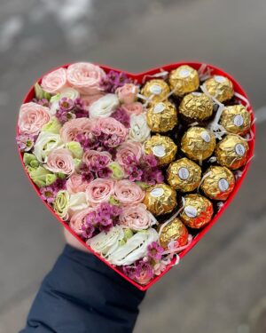 Ziedi un Ferrero rocher konfektes