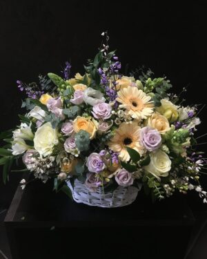 Ziedu grozs pasteļtoņos