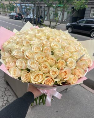 101 krēmkrāsas roze